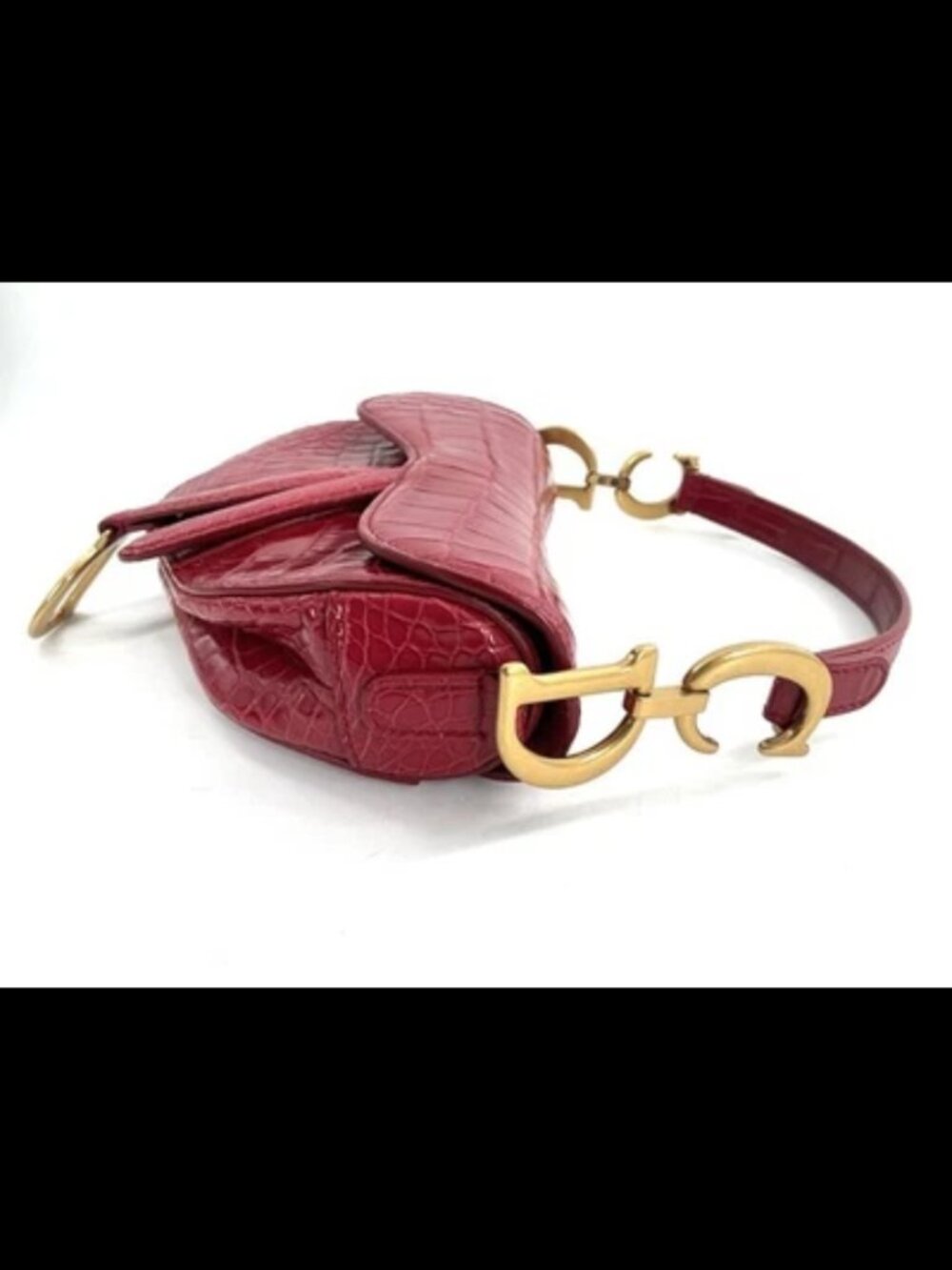 Christian Dior Mini Alligator Saddle bag - Picture 7 of 14
